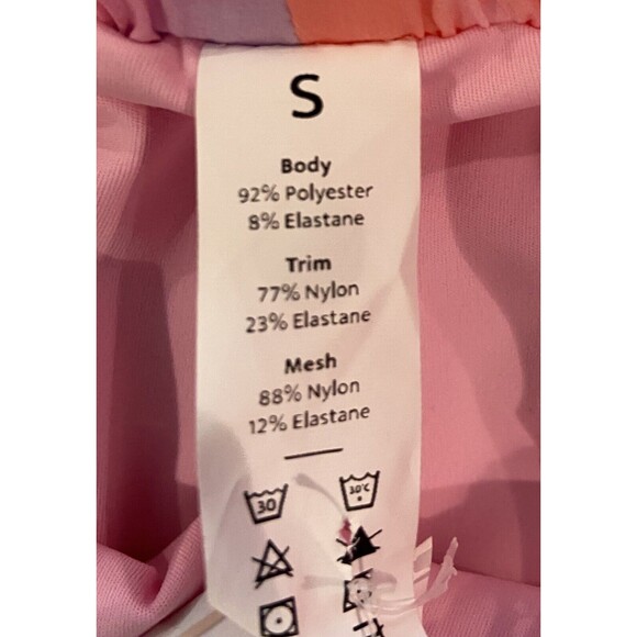 NWT Halara  Drawstring Contrast Mesh 2-in-1 Shorts S 3" Color Print Golden Faith - Picture 9 of 11